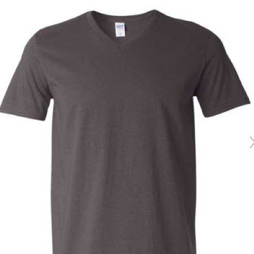 Gildan Unisex Softstyle V-Neck Charcoal